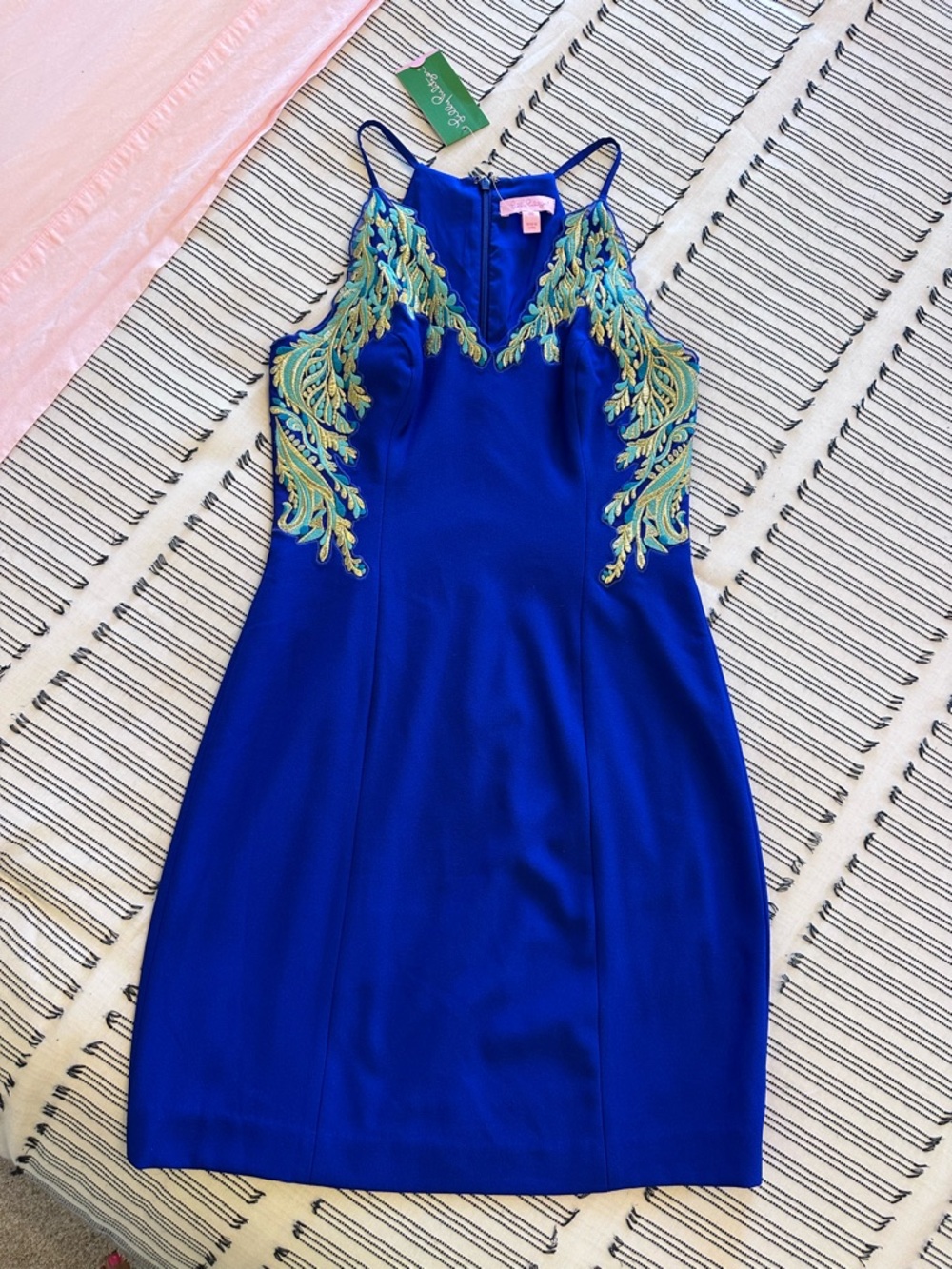 Lilly Pulitzer Niki stretch dress in twilight blue size 00 NWT
